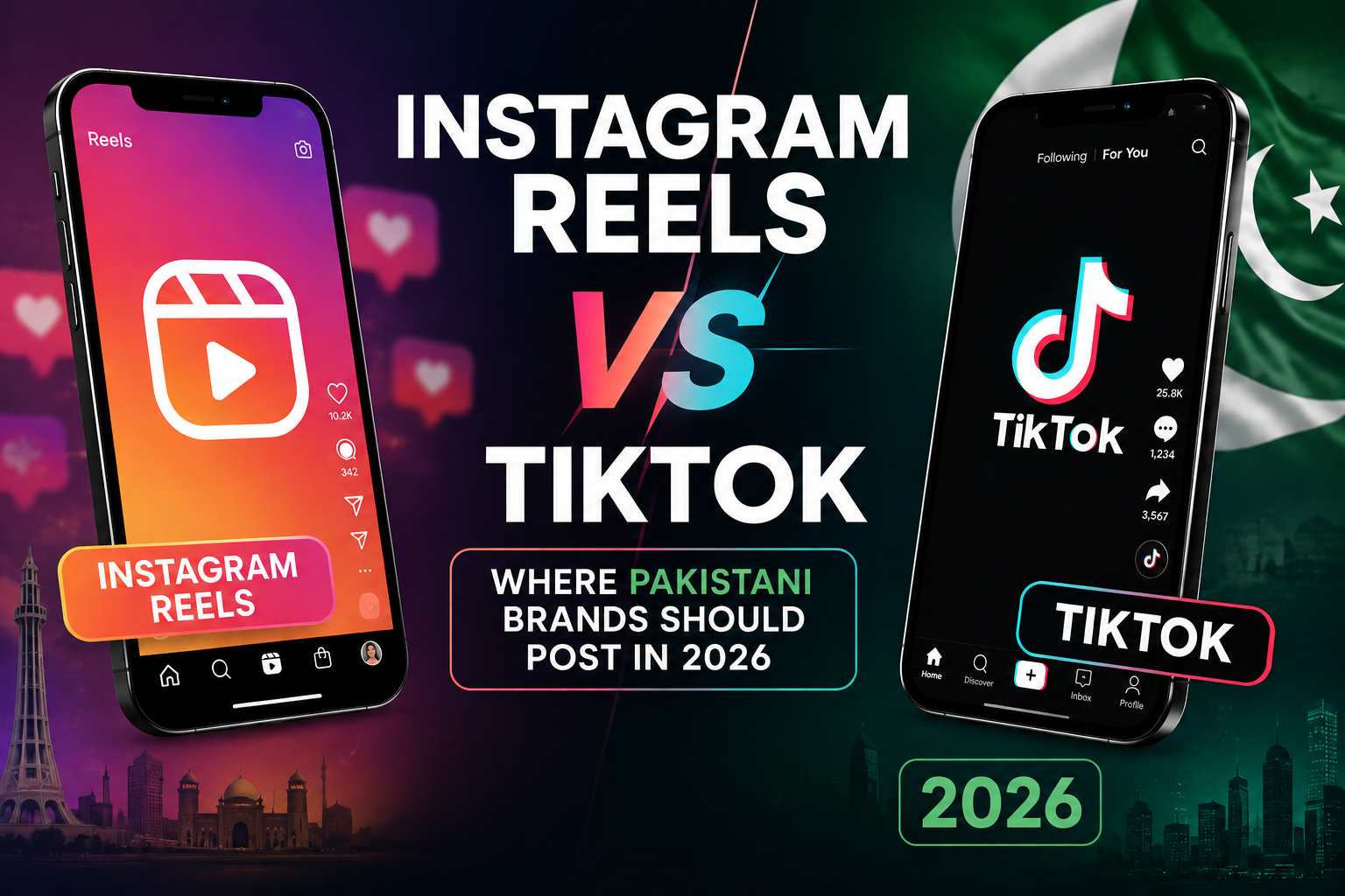 Instagram Reels vs TikTok: Where Pakistani Brands Should Post in 2026
